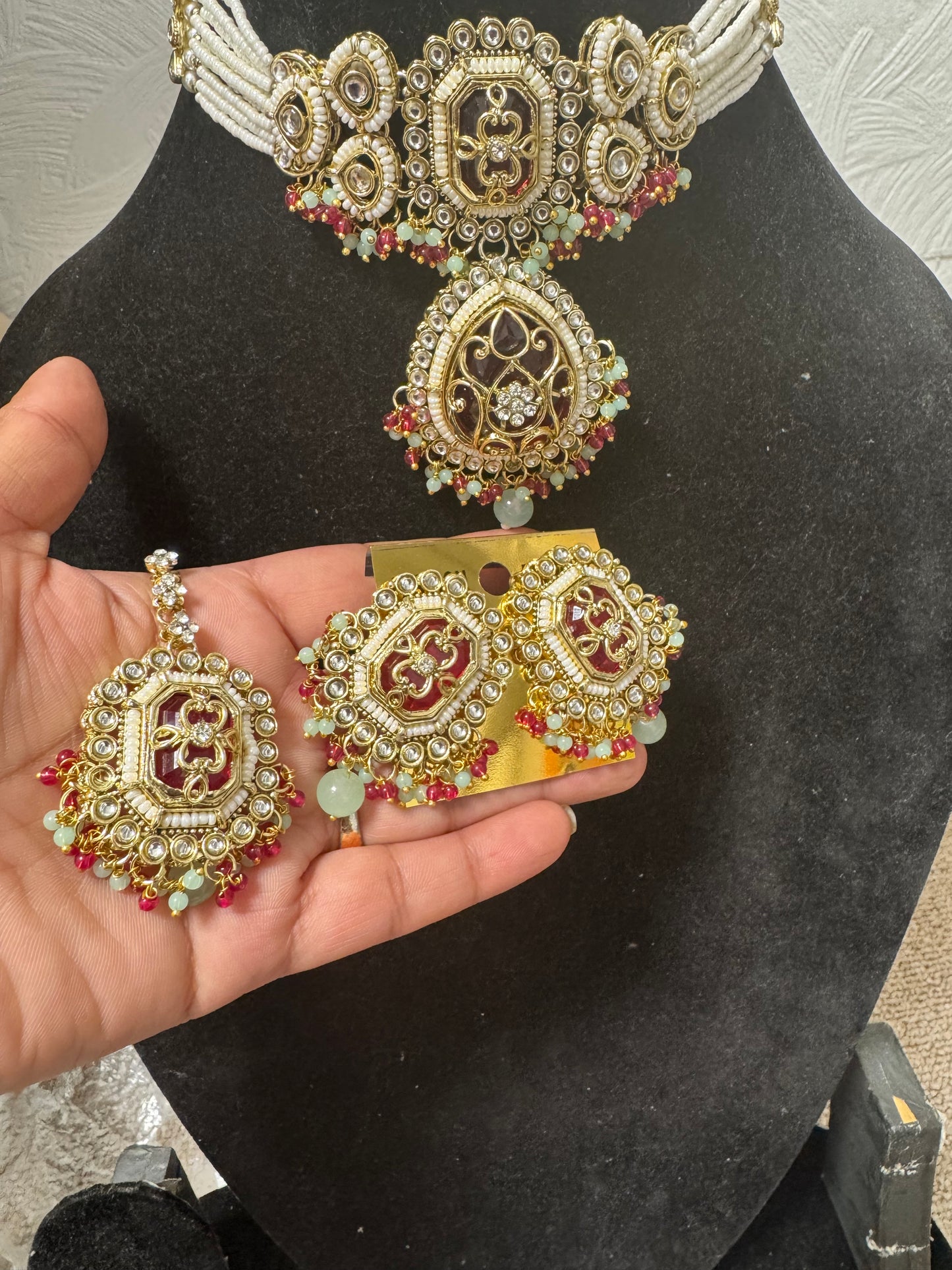 Bollywood Indian Pakistani Afgani Kundan set