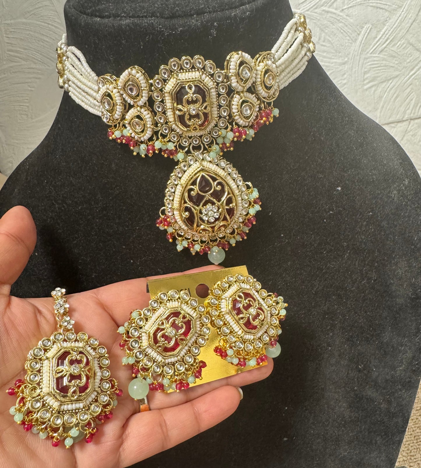 Bollywood Indian Pakistani Afgani Kundan set