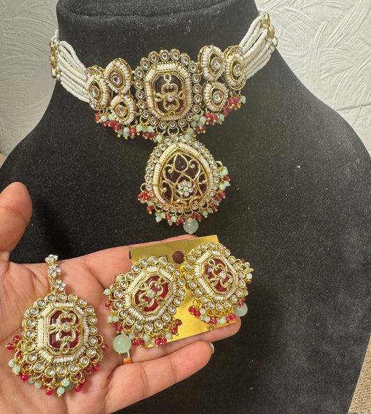 Multi Color Kundan set