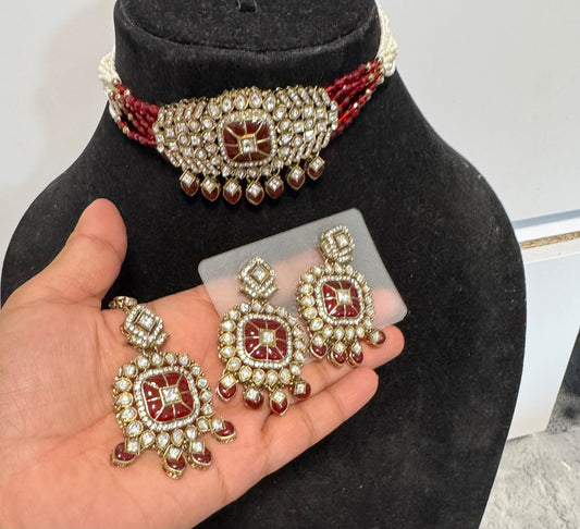 Kundan jewellery set